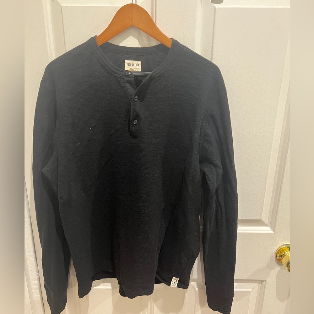 Todd Snyder lightweight waffle Henley